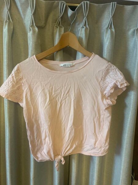 H&M フリルTシャツ 半袖 トップス Tシャツ 150cm