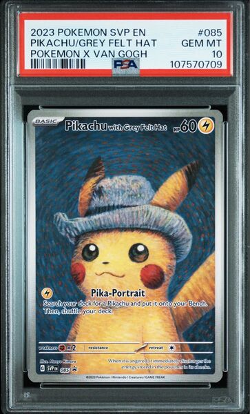 PSA10 ゴッホピカチュウ ポケモンカード 英語版 プロモ Pikachu Grey Felt Hat ピカチュウ