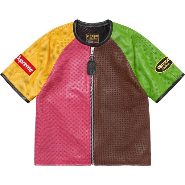 Supreme Vanson Leathers S/S Racing Jacket "Multi" Mサイズ
