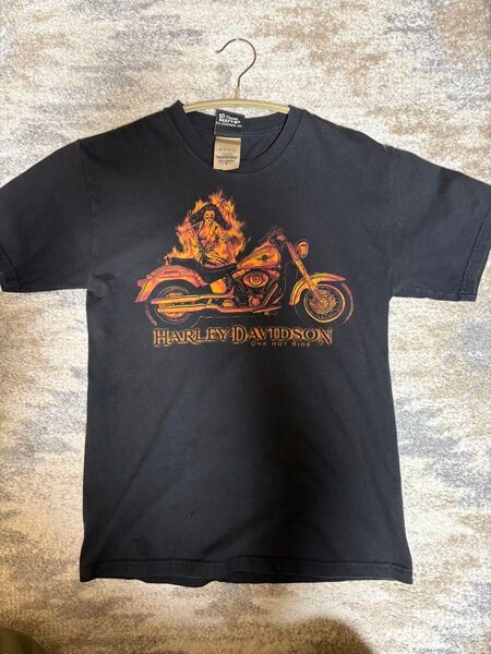 ハーレーダビッドソン Tシャツ ヴィンテージ ヘインズBEEFY 古着 Tシャツ 2000年代
