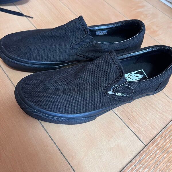 VANS ヴァンズ スニーカー スリッポン 23.5cm 黒 ブラック