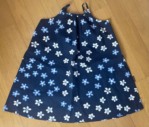 ユニクロ マリメッコ ワンピース 110cm ネイビー子供 キッズ 女の子