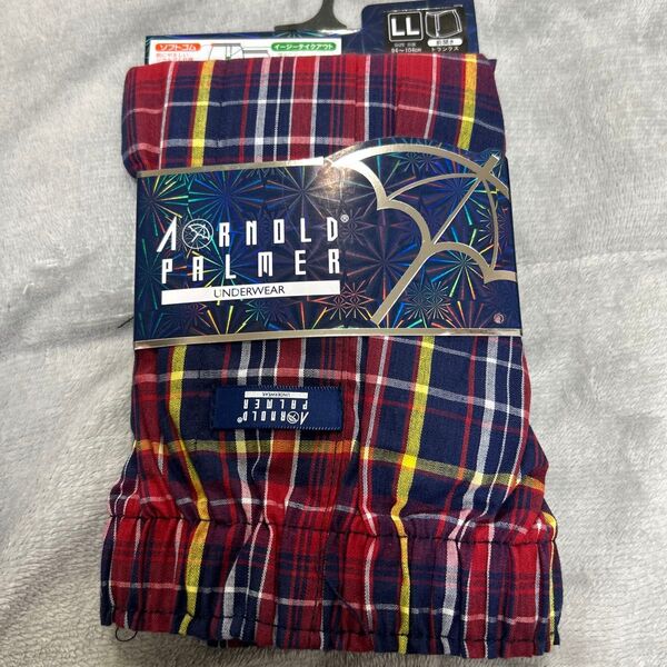メンズトランクス LL Arnold Palmer トランクス チェック柄 LL メンズ 新品 前びらき 横スリット