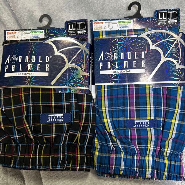 LL メンズ トランクスARNOLD PALMER トランクス LL 2枚セット 新品 未使用 綿100 サイドスリット