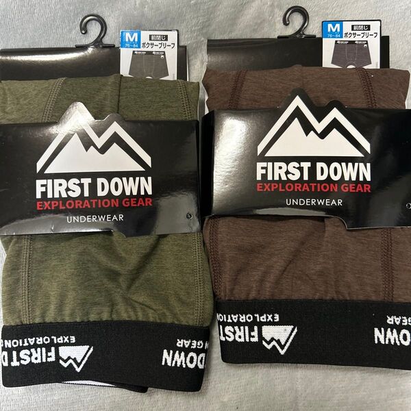 M FIRST DOWN EXPLORATION GEAR ボクサーパンツ M 2枚セット ボクサーブリーフ メンズ パンツ 前閉