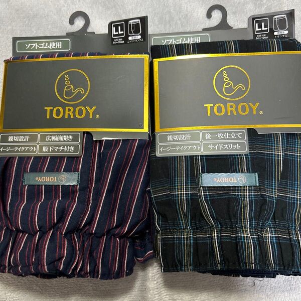LL TOROY トランクス とニットトランクス LL 2枚セット 新品 未使用 前開き