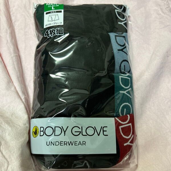L BODY GLOVE ボクサーブリーフ 4枚組 Lサイズ ボクサーパンツ 前開 メンズ パンツ 下着