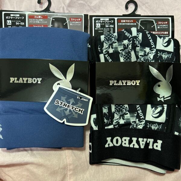 LL PLAYBOY ボクサーパンツ LL 2枚セット ボクサーブリーフ メンズ パンツ シームレス 前閉じ