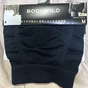 M メンズ ボクサーブリーフ パンツ BODYWILD ボクサーパンツ 前閉じ M ブラック 3D-ボクサー