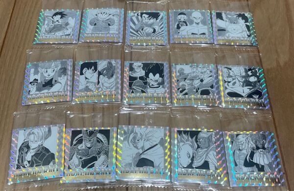 ドラゴンボール40周年記念オリジナルイラストレーションシールウエハース おまけシール15枚