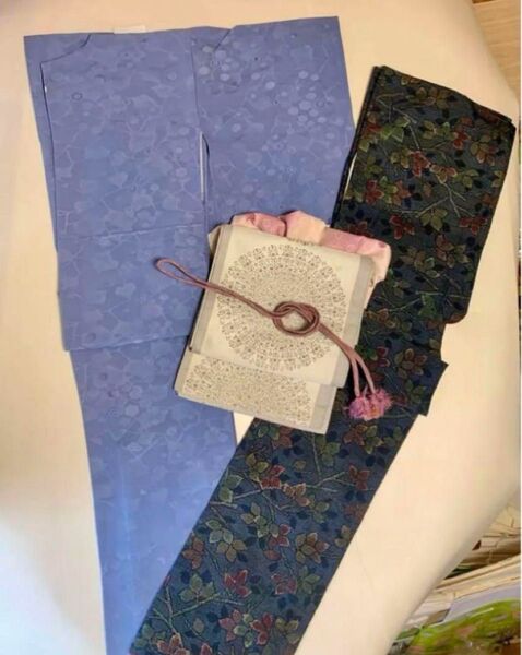 セール★正絹 着物2着 帯 着物セット シンプル 着回し 大人っぽい 粋