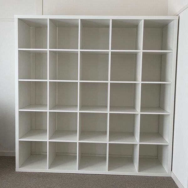 IKEA カラックス シェルフユニット ホワイト 182×182 5段×5段 棚 ラック 本棚