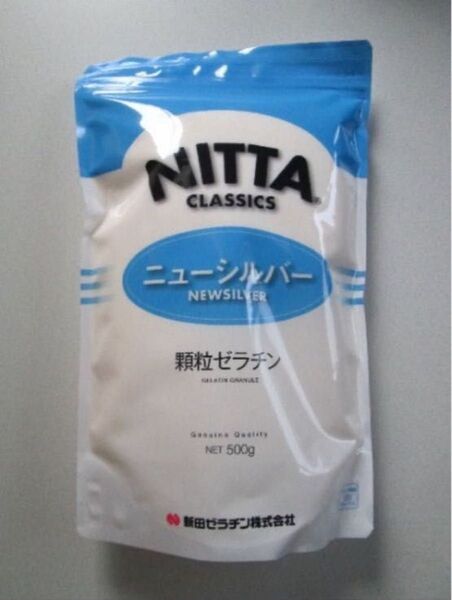 ◆新田 顆粒ゼラチン ニューシルバー 500g 国内製造 コラーゲン◆