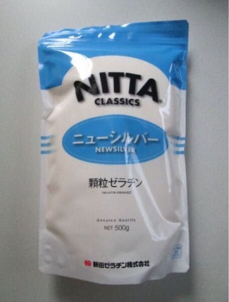 ◆新田 顆粒ゼラチン ニューシルバー 500g 国内製造 コラーゲン◆