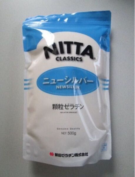 ◆新田 顆粒ゼラチン ニューシルバー 500g 国内製造 コラーゲン◆