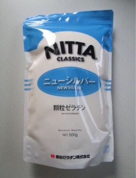 ◆新田 顆粒ゼラチン ニューシルバー 500g 国内製造 コラーゲン◆