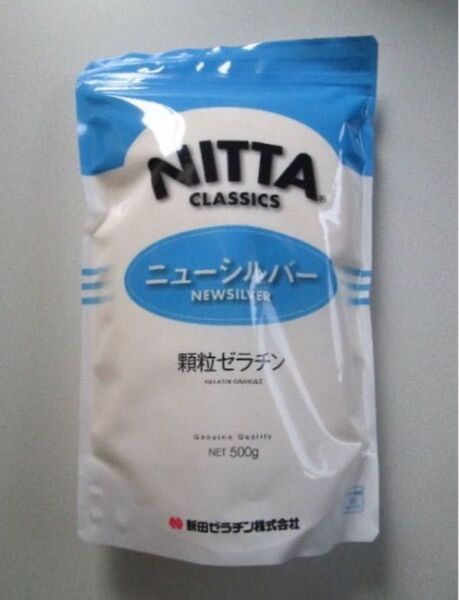 ◆新田 顆粒ゼラチン ニューシルバー 500g 国内製造 コラーゲン◆