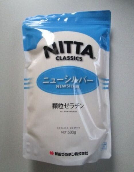 ◆新田 顆粒ゼラチン ニューシルバー 500g 国内製造 コラーゲン◆
