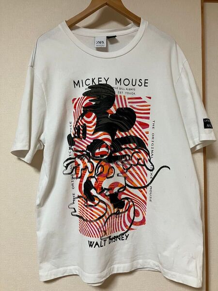 ZARA ザラ×ディズニーコラボ ミッキーマウス Tシャツ XL