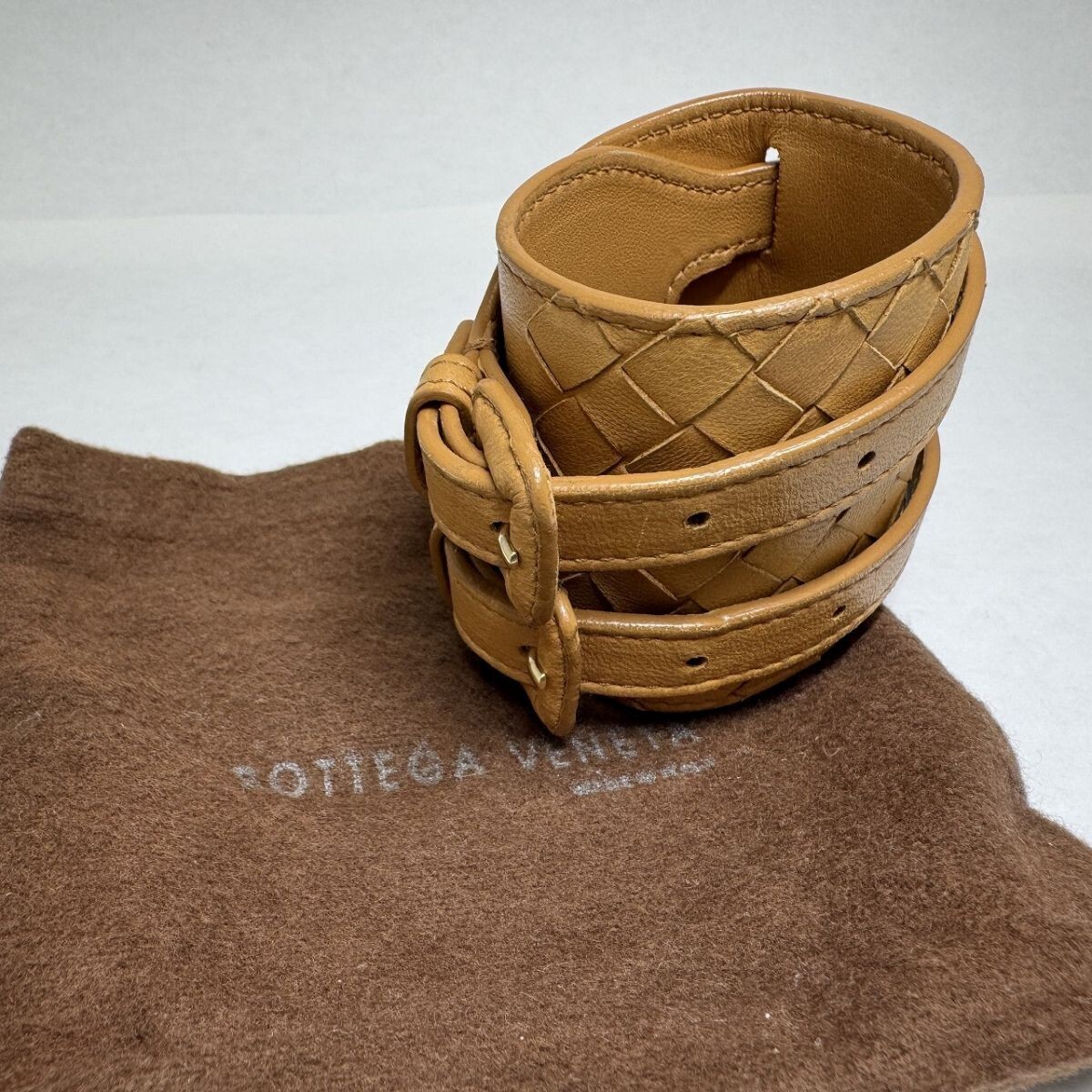 ⭐️美品⭐️BOTTEGAVENETA レザーブレスレット 茶系 Yahoo!オークション -「ボッテガヴェネタ レザーブレスレット