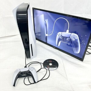 IK101-W6-3066 SONY ソニー PlayStation5 プレステ5 PS5 CFI-1100A ソフト付き 初期化済み 通電確認済み IJ