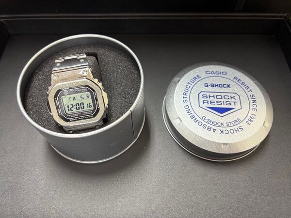 カシオ G-SHOCK フルメタル GMW-B5000D-1JF ソーラー電波 クォーツ