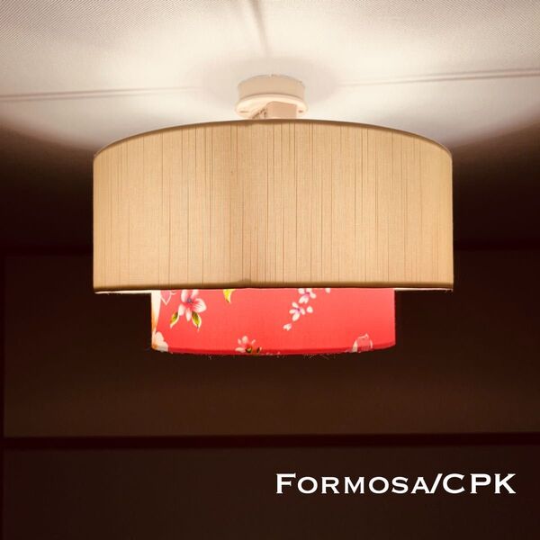 天井照明 Formosa/CPK シーリングライト スラブ生地 客家花布 ランプシェード E26 レトロ インテリア【SALE】