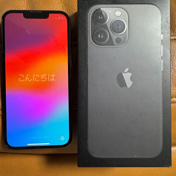 【美品】iPhone13pro 256GB 付属品有 ソフトバンク グラファイト Apple iPhone 初期化済