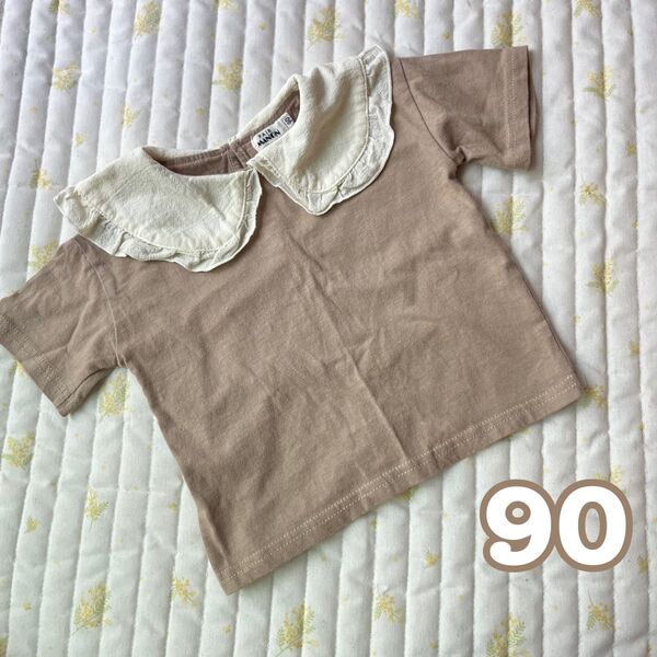 ペアマノン pair manon 襟付きシャツ 襟付きTシャツ 半袖 90cm トップス