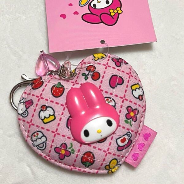 サンリオ みんなのキルト ミラー キーホルダー チャーム マイメロディ 新品 まいめろちゃん ハート