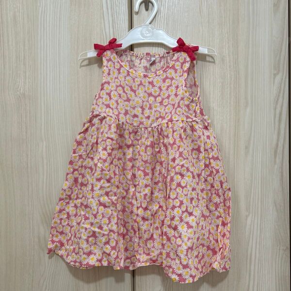 【美品】しまむら juo 花柄ノースリーブワンピース