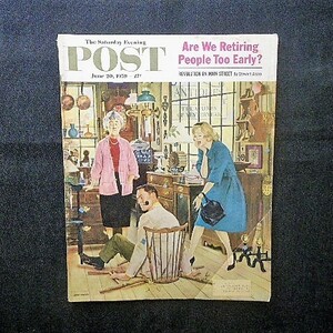 1959 year The Saturday Evening Post#John Falter illustration George Hughes/Austin Briggs/Coby Whitmore# royal Crown * Cola advertisement 