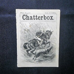 19世紀イギリス ヴィクトリア朝 子供向け週刊誌「Chatterbox」1876年■洋書 木口木版画 イラスト/アンティーク■