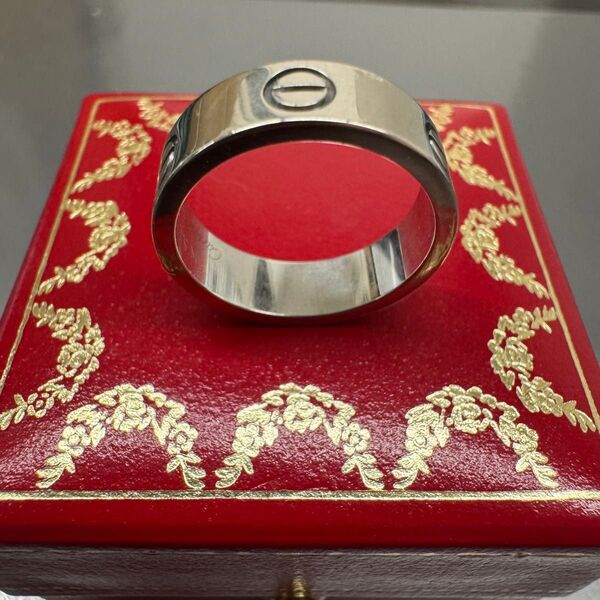 5rc CARTIER カルティエ K18wg 18金 ラブリング ホワイトゴールド サイズ52 12号相当 約7.08g 指輪
