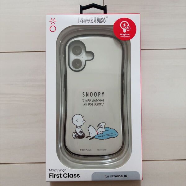 新品 iFace iPhone16 スヌーピー ホワイト ケース カバー スマホ キャラ かわいい アイフェイス
