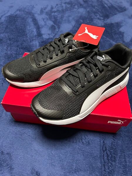 プーマ ジュニア スニーカー キッズシューズ 23.5cm 子供靴 PUMA テイパー ひも靴スポーツ 運動靴 通学/374240