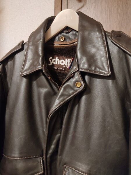 Schott A-2 レザージャケット ボアライナー 付き 40サイズ