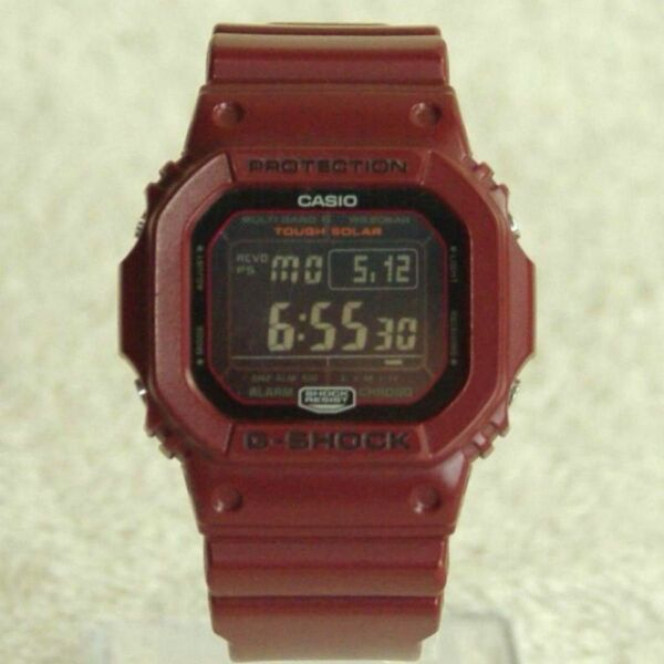 CASIO G-SHOCK 電波ソーラー GW-M5610EW-4JF ボルドー 箱付き ジーショック 腕時計 デジタル