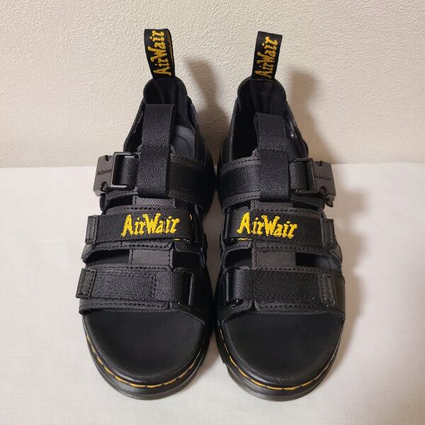 【美品】Dr.Martens◆マルチストラップサンダル/ブラック