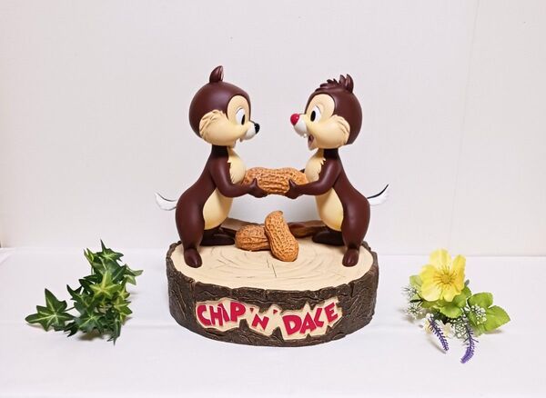 チップとデール 巨大フィギュア 首振り人形/ Chip and Dale BobbleHead Big Figure Disney