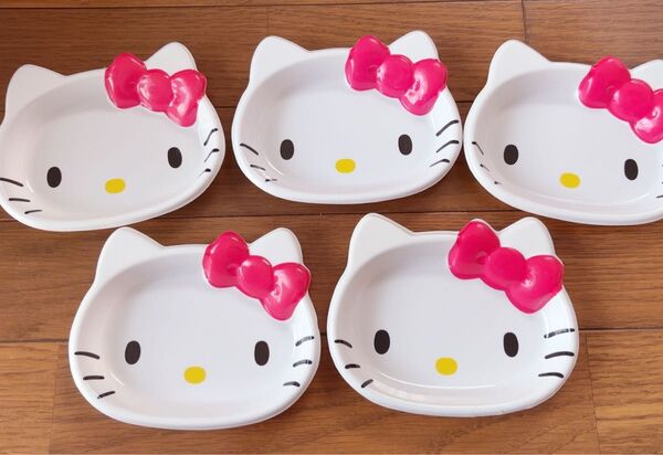 昭和レトロ サンリオ ハローキティ キティちゃん プラスチック皿 5枚