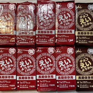 井村屋 えいようかん8本 チョコえいようかん2本 保存食 非常食 常備食 防災 羊羹 えいようかん 羊羹 和菓子 お菓子