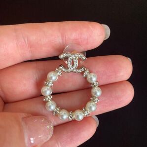 シャネル パールピアス