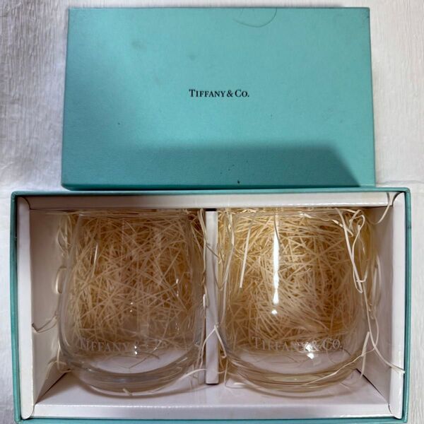 TIFFANY&Co. ロックグラス 2個セット 未使用 箱付き クリア ペアグラス