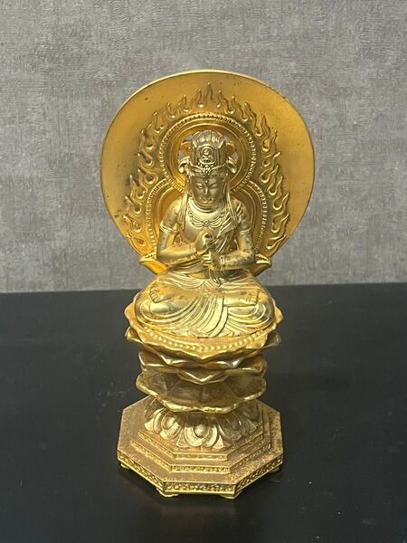 仏像 置物 合金製 秀雲作