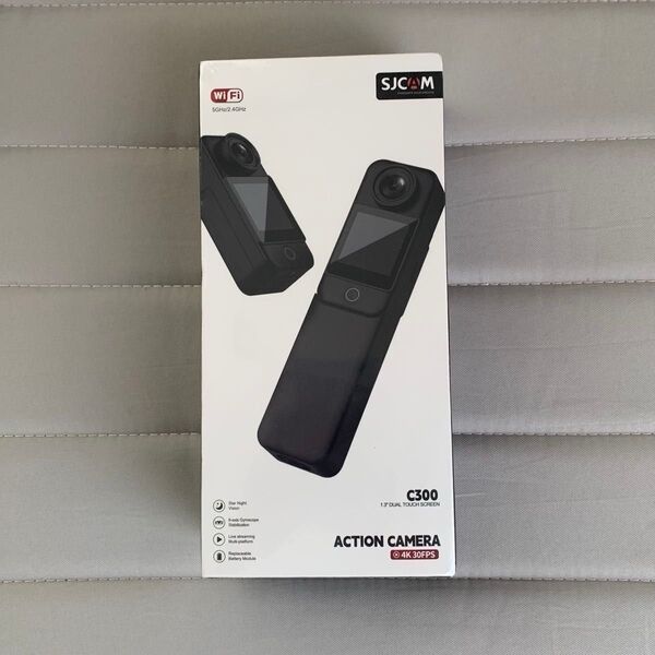 未使用 SJCAM C300 アクションカメラ 4K ホワイト