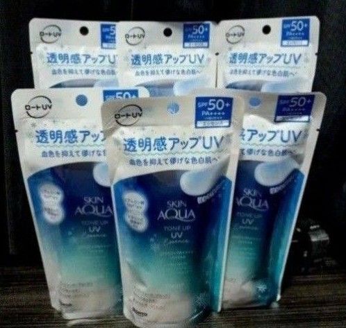 ☆様 ロート スキンアクアトーンアップuvエッセンス ブルー(新色) 6個セット 新品