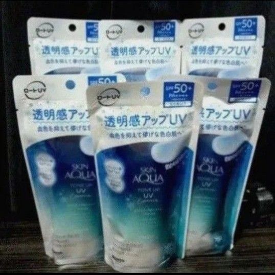 ロート スキンアクアトーンアップuvエッセンス ブルー(新色) 6個セット 新品