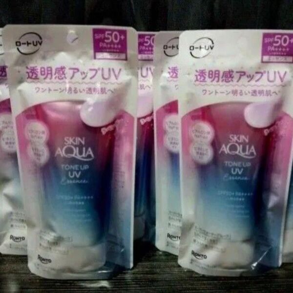スキンアクアトーンアップuvエッセンス ラベンダー ロート 6個セット 新品