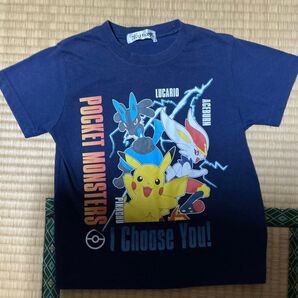 ポケットモンスター Tシャツ ルカリオ エースバーン ピカチュウ 110センチ